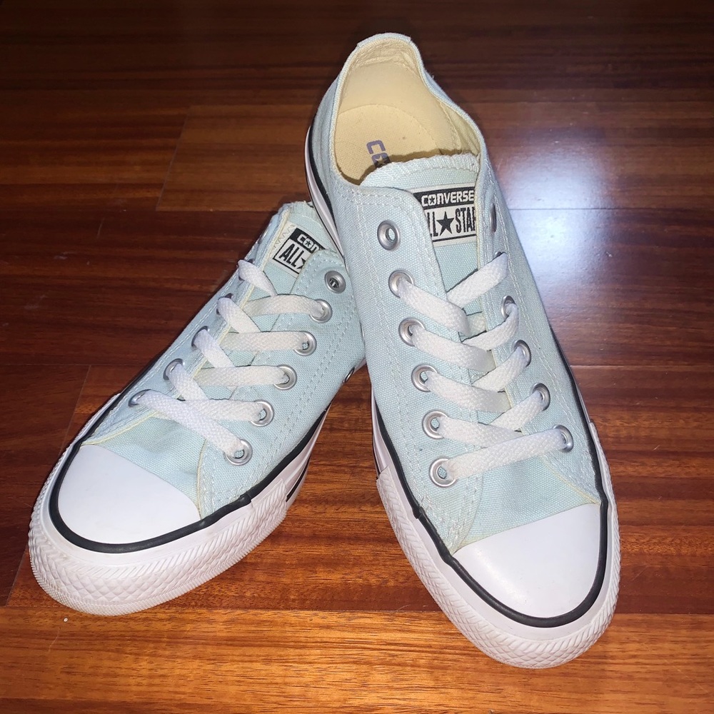 Light Blue Low Top Converse💙